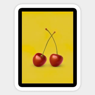 Two Cherry Sticker